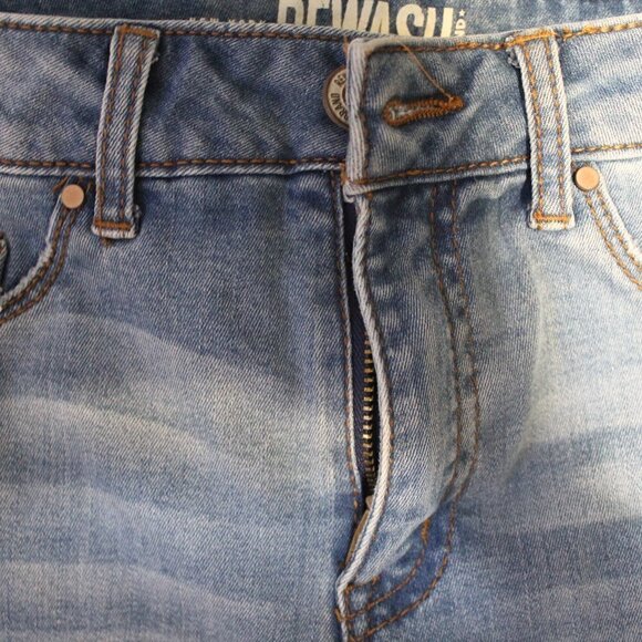 Rewash Ripped Light blue Junior Size 1 Jeans - Picture 3 of 9